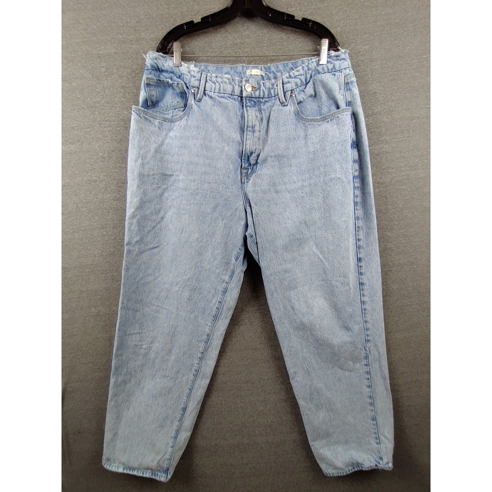 Good American Vintage Wash Mom Jeans Acid